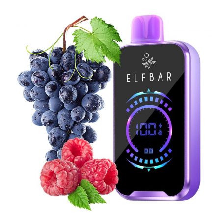 ELF BAR FS18000 jednorazový vape s príchuťou hrozno malina a 18000 ťahmi