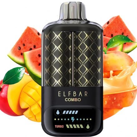 ELF BAR COMBO jednorazový vape s príchuťou broskyňa mango a melón a jahoda a 25000 ťahmi